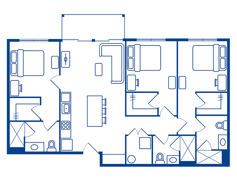 3 Bedroom Apartment In Oxford, MS